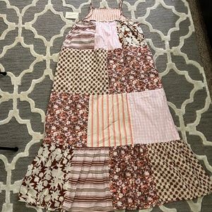 Patchwork Midi Dress